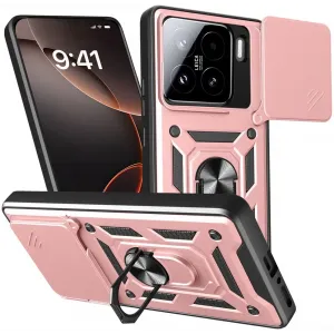 Coque arrière Phonesta CamShield pour Xiaomi 15 - Or rose