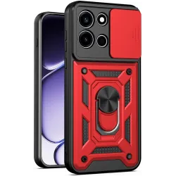 Coque arrière Phonesta CamShield pour OnePlus Nord 6 - Rouge
