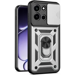 Coque arrière Phonesta CamShield pour OnePlus Nord 6 - Argent