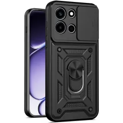 Coque arrière Phonesta CamShield pour OnePlus Nord 6 - Noir
