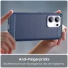 Coque arrière en silicone Phonesta Carbon pour Oppo Reno13 F 4G/5G / Reno13 FS 5G - Bleu 5