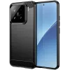 Coque arrière en silicone Phonesta Carbon pour Xiaomi 15 - Noir