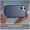 Coque arrière en silicone Phonesta Carbon pour Xiaomi Poco X7 Pro - Bleu 5
