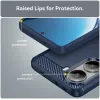 Coque arrière en silicone Phonesta Carbon pour Xiaomi Poco X7 Pro - Bleu 6