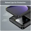 Coque arrière en silicone Phonesta Carbon pour Realme GT 7 Pro - Noir 6
