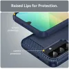 Coque arrière en silicone Phonesta Carbon pour Samsung Galaxy A26 - Bleu 7