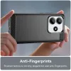 Coque arrière en silicone Phonesta Carbon pour Xiaomi Redmi Note 14 5G - Noir 6