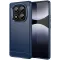 Coque arrière en silicone Phonesta Carbon pour Xiaomi Redmi Note 14 Pro 4G - Bleu