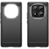 Coque arrière en silicone Phonesta Carbon pour Xiaomi Redmi Note 14 Pro 4G - Noir 2