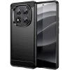 Coque arrière en silicone Phonesta Carbon pour Xiaomi Redmi Note 14 Pro 5G / Xiaomi Poco X7 - Noir 0