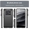 Coque arrière en silicone Phonesta Carbon pour Xiaomi Redmi Note 14 Pro 5G / Xiaomi Poco X7 - Noir 2