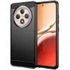 Coque arrière en silicone Phonesta Carbon pour Oppo Reno12 F/Reno12 FS - Noir