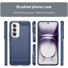 Coque arrière en silicone Phonesta Carbon pour Oppo Reno12 Pro - Bleu 2