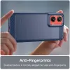 Coque arrière en silicone Phonesta Carbon pour Motorola Moto G35 - Bleu 5