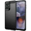 Coque arrière en silicone Phonesta Carbon pour Motorola Moto G55 - Noir