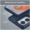 Coque arrière en silicone Phonesta Carbon pour Motorola Edge 50 Fusion - Bleu 6