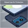 Coque arrière en silicone Phonesta Carbon pour Motorola Moto G04 / G04s / G24 / G24 Power / E14 - Bleu 6