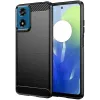 Coque arrière en silicone Phonesta Carbon pour Motorola Moto G04 / G04s / G24 / G24 Power / E14 - Noir