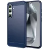 Coque arrière en silicone Phonesta Carbon pour Samsung Galaxy S24 FE - Bleu 0