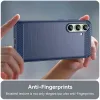 Coque arrière en silicone Phonesta Carbon pour Samsung Galaxy S24 FE - Bleu 4