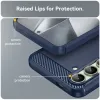 Coque arrière en silicone Phonesta Carbon pour Samsung Galaxy S24 FE - Bleu 5
