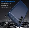 Coque arrière en silicone Phonesta Carbon pour Samsung Galaxy S25 Plus/S24 Plus - Bleu 3