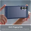 Coque arrière en silicone Phonesta Carbon pour Samsung Galaxy S25/S24 - Bleu 5