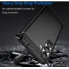 Coque arrière en silicone Phonesta Carbon pour Samsung Galaxy S25/S24 - Noir 3