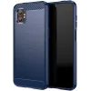 Coque arrière en silicone Phonesta Carbon pour Samsung Galaxy Xcover 7 Pro - Bleu