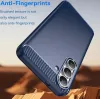 Coque arrière en silicone Phonesta Carbon pour Samsung Galaxy S25 FE - Bleu 2
