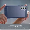 Coque arrière en silicone Phonesta Carbon pour Samsung Galaxy S25 FE - Bleu 4