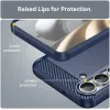 Coque arrière en silicone Phonesta Carbon pour Samsung Galaxy S25 FE - Bleu 5