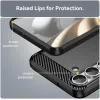 Coque arrière en silicone Phonesta Carbon pour Samsung Galaxy S25 FE - Noir 6