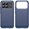 Coque arrière en silicone Phonesta Carbon pour Xiaomi Poco F8 Pro - Bleu 1
