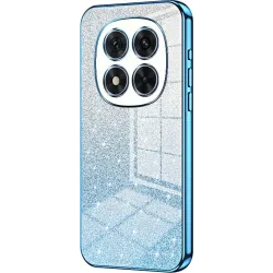 Coque arrière en silicone Phonesta Crystal Sparkle pour Xiaomi Redmi Note 14 Pro 5G / Xiaomi Poco X7 - Bleu