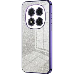Coque arrière en silicone Phonesta Crystal Sparkle pour Xiaomi Redmi Note 14 Pro 5G / Xiaomi Poco X7 - Violet