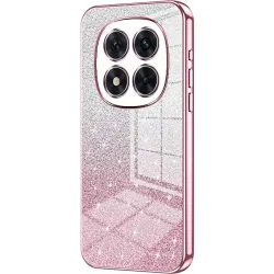 Coque arrière en silicone Phonesta Crystal Sparkle pour Xiaomi Redmi Note 14 Pro 5G / Xiaomi Poco X7 - Rose
