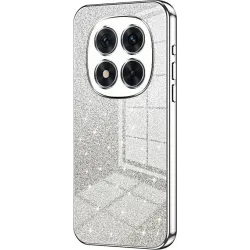 Coque arrière en silicone Phonesta Crystal Sparkle pour Xiaomi Redmi Note 14 Pro 5G / Xiaomi Poco X7 - Argent
