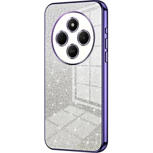 Coque arrière en silicone Phonesta Crystal Sparkle pour Xiaomi Redmi 14C / Xiaomi Poco C75 - Violet