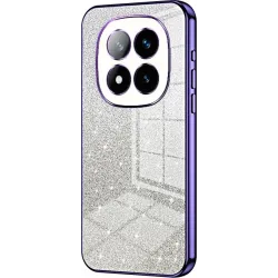 Coque arrière en silicone Phonesta Crystal Sparkle pour Xiaomi Redmi Note 14 Pro Plus - Violet