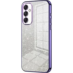 Coque arrière en silicone Phonesta Crystal Sparkle pour Samsung Galaxy A16 - Violet