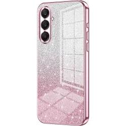 Coque arrière en silicone Phonesta Crystal Sparkle pour Samsung Galaxy A26 - Rose