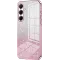 Coque arrière en silicone Phonesta Crystal Sparkle pour Samsung Galaxy A56 - Rose