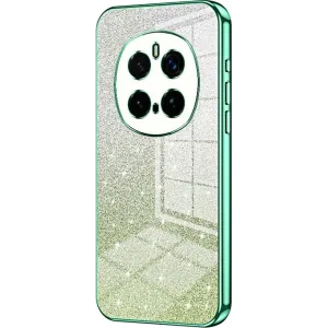 Coque arrière en silicone Phonesta Crystal Sparkle pour HONOR Magic7 Pro - Vert