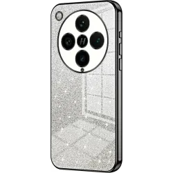 Coque arrière en silicone Phonesta Crystal Sparkle pour Oppo Find X8 Pro - Noir