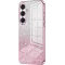 Coque arrière en silicone Phonesta Crystal Sparkle pour Samsung Galaxy S25 Plus - Rose