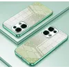 Coque arrière en silicone Phonesta Crystal Sparkle pour Oppo Reno13 - Vert 2
