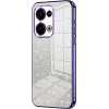 Coque arrière en silicone Phonesta Crystal Sparkle pour Oppo Reno13 - Violet
