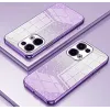 Coque arrière en silicone Phonesta Crystal Sparkle pour Oppo Reno13 - Violet 2