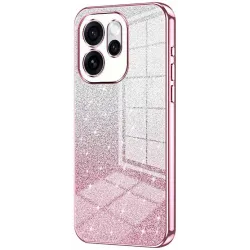 Coque arrière en silicone Phonesta Crystal Sparkle pour Oppo Reno15 - Rose